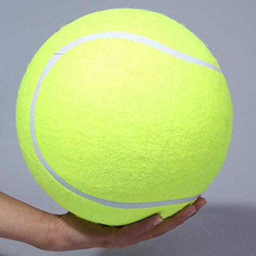 Pelota de tenis gigante perro kaut juguete exterior o en habitaciones en casa para jugar y para entrenar. Lo mejor para la salud de un perro Diámetro 24 cm