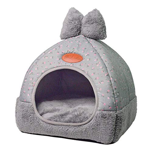 PENVEAT Pequeña casa de Perro para Mascotas Kennel Bed Mat Cat Manta Tienda de Mascotas Desplegable para espesarse Camas para Mascotas de Invierno Colchón Tejido de Franela Warm, 4, XL