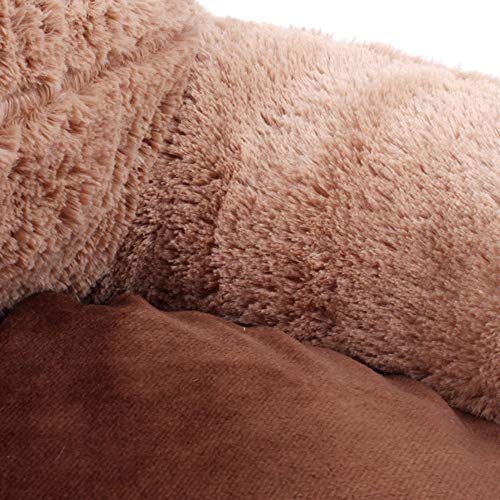 Perrera gato oso palma sofá colchón extraíble y lavable suministros for mascotas suaves y transpirables cuatro estaciones de dibujos animados universal lindo creativo ( Color : Pink , Size : 56*52cm )