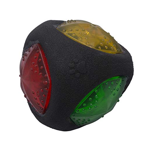 Petper Cw-0035EU - Juguete de pelota luminosa para perros, juguete para perros y gatos con luz LED parpadeante