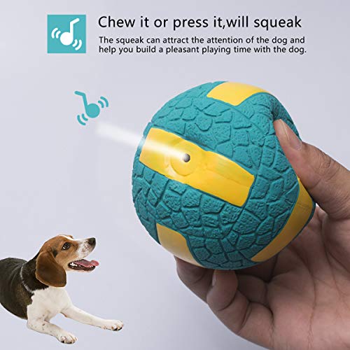 Petper Cw-0045EU - Juguete con sonido de pelota de látex para perros, juguete interactivo para jugar y entrenar