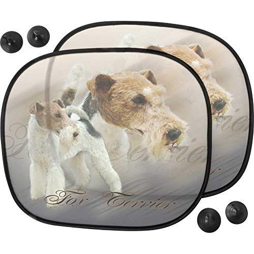Pets-easy - Parasol para perro, coche de perro Fox Terrier