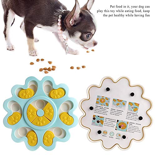 Puppy Puzzle Toys Juego de Entrenamiento para Perros Comedero Lento Pet Bowl Feeder Toys Pata de Perro Educativo Slow Feeder Toys Multifunción Great Dog Brain Teaser(Menta)