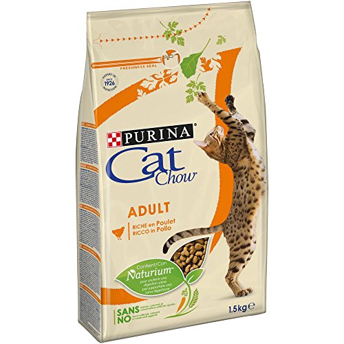 Purina Cat Chow pienso para Gato Adulto Pollo 6 x 1,5 Kg