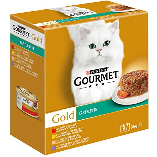 Purina Gourmet Gold Tartalette comida para gatos Surtido 12 x [8 x 85]