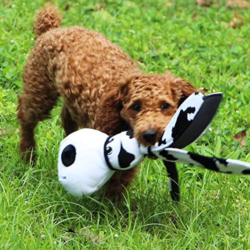 Ramoni perro Masticable Juguetes de peluche de leopardo de ciervo, juguete interactivo de peluche resistente a mordidas para perros