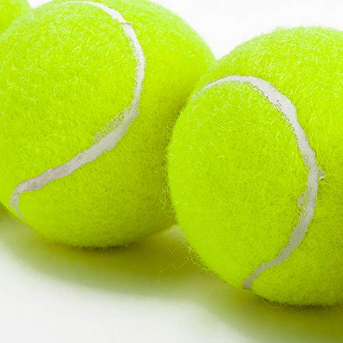 RIsxffp 6.5cm Durable Goma no tóxica Perro Pelota de Tenis Juguete Mascota Juego de Captura Entrenamiento Green