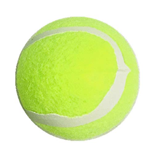 RIsxffp 6.5cm Durable Goma no tóxica Perro Pelota de Tenis Juguete Mascota Juego de Captura Entrenamiento Green