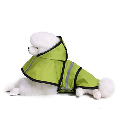 Roofeel - Chaleco reflectante de alta visibilidad para perro o gato, color gris
