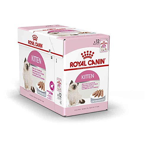 Royal Canin Kitten Comida para Gatos, 85 gr, paquete de 12