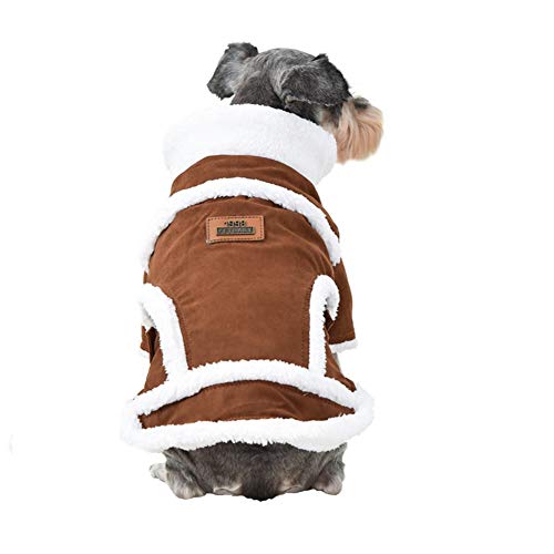 RTEAQ Abrigo Perro Overol de Invierno cálido para Mascotas para Perros Pequeño Perro Grande Alaskan Malamute Fleece Samoyedo Dentro de 2 piernas Ropa de Abrigo