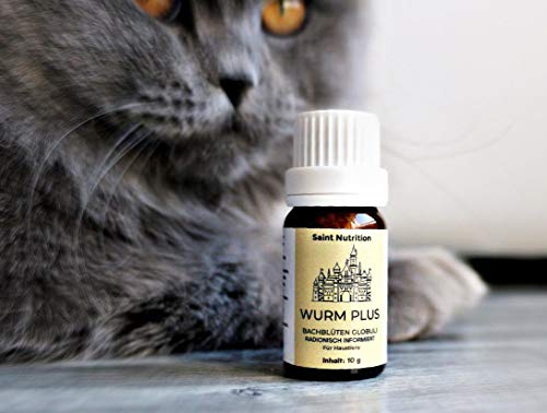 Saint Nutrition® Veganes Wurm Globuli – para animales – La alternativa para perros + gatos, nutrición natural para perros y gatos