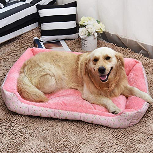 Soft Dog Beds Warm Fleece Lounger Sofa For Small Dogs Large Dog Golden Retriever Bed Husky Pet Products XS To XL Size,Beige,45X31X15Cm