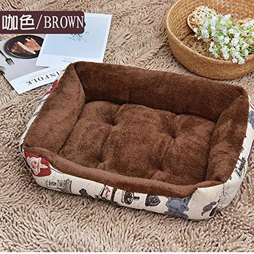 Soft Dog Beds Warm Fleece Lounger Sofa For Small Dogs Large Dog Golden Retriever Bed Husky Pet Products XS To XL Size,Beige,50X38X15Cm