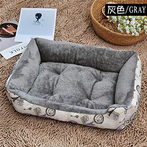 Soft Dog Beds Warm Fleece Lounger Sofa For Small Dogs Large Dog Golden Retriever Bed Husky Pet Products XS To XL Size,Grey,45X31X15Cm