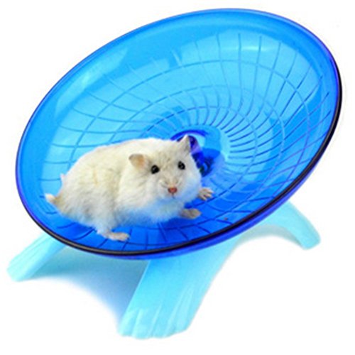 Spaufu Juguete de Hámster Rueda de juguete volador platillo rueda para animales pequeños hámster ejercicio juguete animales pequeños