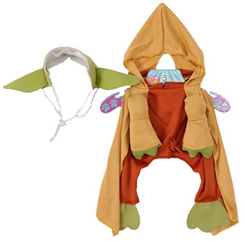 Star Wars - Disfraz de Yoda Deluxe para mascota, Talla L perro (Rubie's 887893-L)