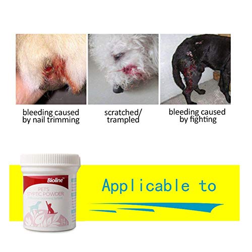 Sue-Supply Las Mascotas Dejan De Sangrar Polvo, Polvo Estético para El Cuidado De Las Uñas, Protector De La Piel, Primeros Auxilios para Mascotas, Ayuda Médica, Herida, Antiinflamatorio
