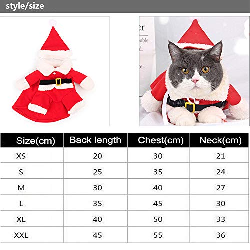 SUNTRADE - Disfraz de Papá Noel para mascotas