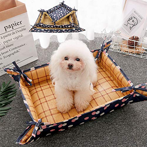 SYQY Summer Cool Dog Cat Mat Bed Camas Dobles para Mascotas para Perros pequeños Accesorios para Mascotas Manta para Perros Cachorros Cama para Perro-Beige_Animals_L-Suit_for_5.0-9.0kg