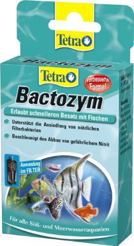 Tetra Bactozym (para bioactividad instantánea en filtro y acuario, facilita la entrada de nuevas piscinas, promueve la eliminación de impurezas orgánicas) 10 cápsulas