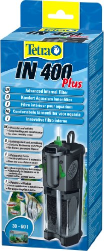 Tetra IN 400 plus Filtro interior - Filtros interiores potentes y confortables para la filtración mecánica, biológica y química