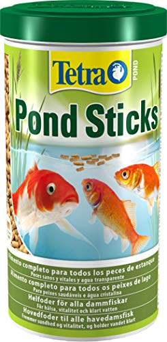 Tetra Pond Sticks 1 L - Alimento para peces de estanque, para peces sanos y agua clara, diferentes tamaños