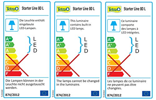 Tetra Starter Line - Acuario, LED, 80L