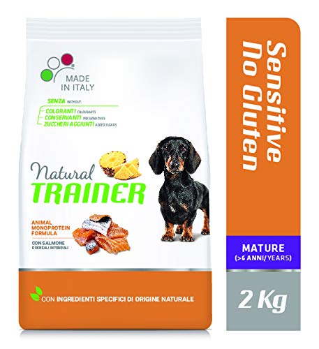 Trainer Dog Sensitive No Gluten SmallToy Mature con salmón y Cereales integrales – 2000 g