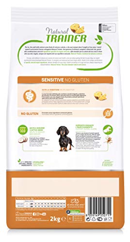 Trainer Dog Sensitive No Gluten SmallToy Mature con salmón y Cereales integrales – 2000 g