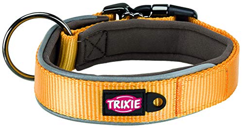 Trixie 10394 Experience - Collar extraancho (Talla L), Color Amarillo