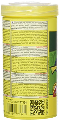 Tropical - Spirulina Flakes - Comida en Copos para acuariofilia, 250 ml - Lote de 3