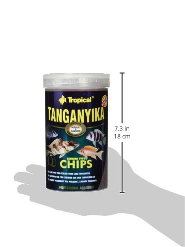 Tropical Tang anyika Chips – Ingrediente reiche, sinkende Forro Especial de Chips para Grandes Tang anjika Mar de cichliden, 1er Pack (1 x 1 l)