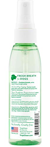 TropiClean  Tropiclean De Fresh Breath  Spray Para El Cuidado Bucal Sabor Vainilla Y Menta Para Perros - 118 Ml 200 g