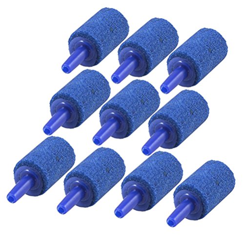 UEETEK Acuarios Piedras Difusor Porosa Aire Oxigenador Bomba (Azul)- 10 Piezas