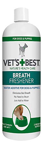 Vet's Best Aditivo de Agua refrescante para respiración Dental para Perros, 500 ml