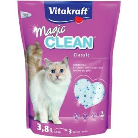 Vitakraft Magic Clean Classic, Perlas de arena para gatos, 3.8 L