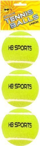 x Tennis Balls HB Sport Outdoor Games Doggie Dogs Toys by The Home Fusion Company