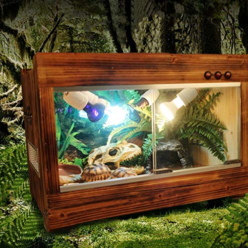 Xu-pet Reptil camaleón Cage, Reproducción RSS Reloj Cisterna Lagarto Tortuga araña de la Serpiente Caja de Hogares Caja del Gato del Perro casa del Animal doméstico (Size : 79 * 48 * 46CM)