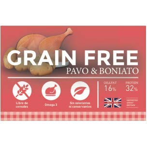 YERBERO Nature Cats Grain Free Pavo Comida para Gatos SIN Cereales 1,5kg