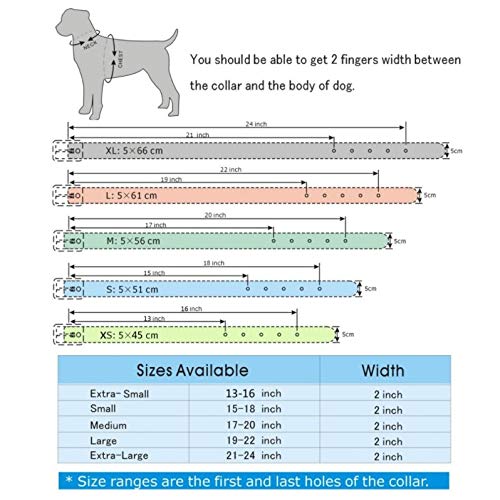 YXDZ Collares para Perros De Cuero De Diamantes De Imitación Bling Diamante Crystal Studded Dogs Collares para Mascotas De 2 Pulgadas De Ancho para Perros Medianos