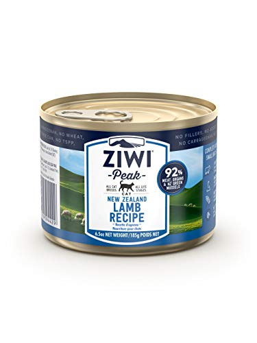 Ziwi Peak Alimento Húmedo para Gato, Sabor Cordero - 12 latas de 185 gr