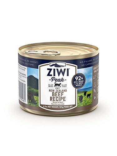 Ziwi Peak Alimento Húmedo para Gato, Sabor Ternera - 12 latas de 185 gr
