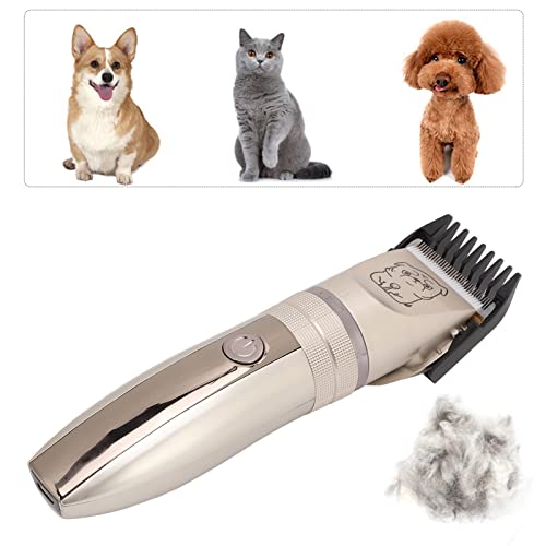 01 02 015 Kit de cortapelos para Mascotas, cortapelos eléctricos Recargables USB de bajo Ruido para Gatos y Perros