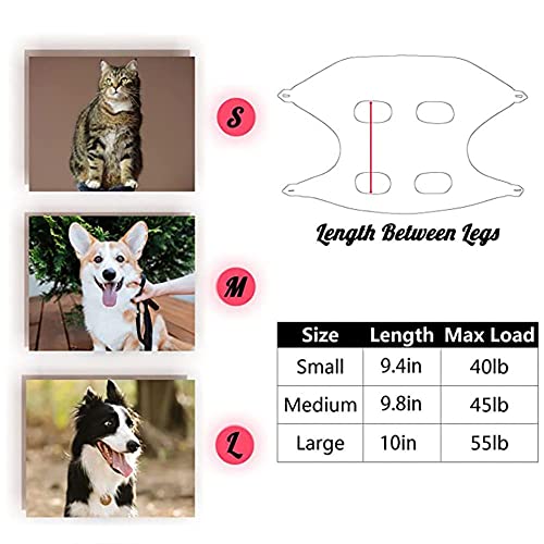 3 tamaños gato cuidado de mascotas cachorro perro hamaca ayudante aseo hamaca bolsa de retención cortaúñas (S-azul)