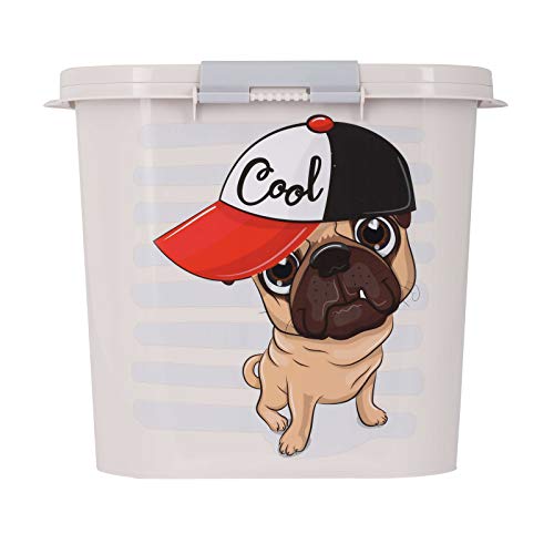 4BIG.fun Contenedor de comida para mascotas de 10L caja de alimentación contenedor de almacenamiento contenedor de sellado contenedor contenedor de comida seca caja de almacenamiento perro puede