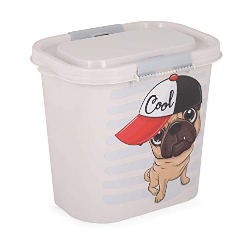 4BIG.fun Contenedor de comida para mascotas de 10L caja de alimentación contenedor de almacenamiento contenedor de sellado contenedor contenedor de comida seca caja de almacenamiento perro puede