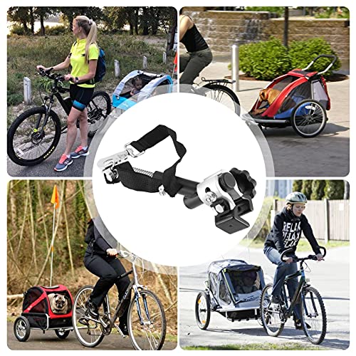 A/A Adaptador universal de enganche de remolque de bicicleta con pasador de seguridad, acoplamiento universal para remolque de bicicleta
