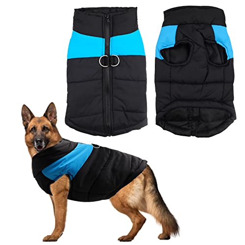 Abnaok Abrigo de invierno para perros, impermeable, jersey para perros pequeños, medianos y grandes (XL)