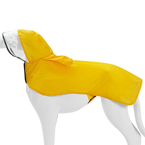 Abrigo para perro, impermeable, resistente al agua, chubasquero, portátil, ajustable y fácil de llevar, resistente a la lluvia, varios tamaños disponibles de XS a XXXL, adecuado para todos los perros
